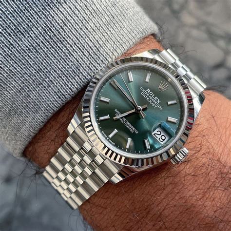 rolex datejust 41 grey green|Rolex Datejust 41 ref 126300.